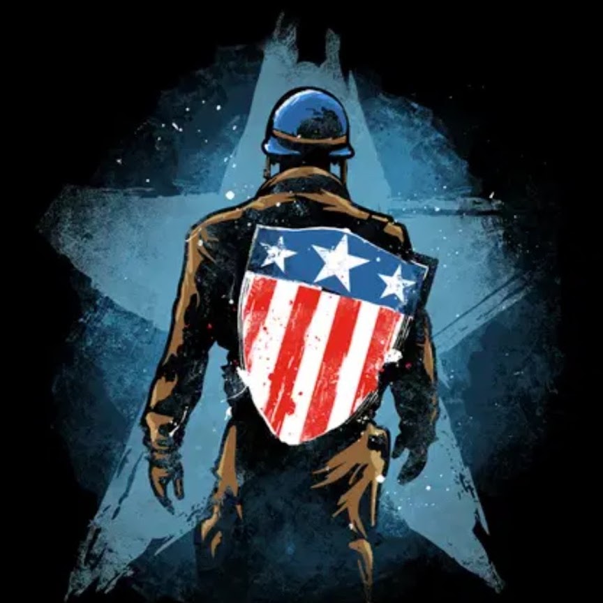 TheAmericanPatriotReport soldier and American shield logo